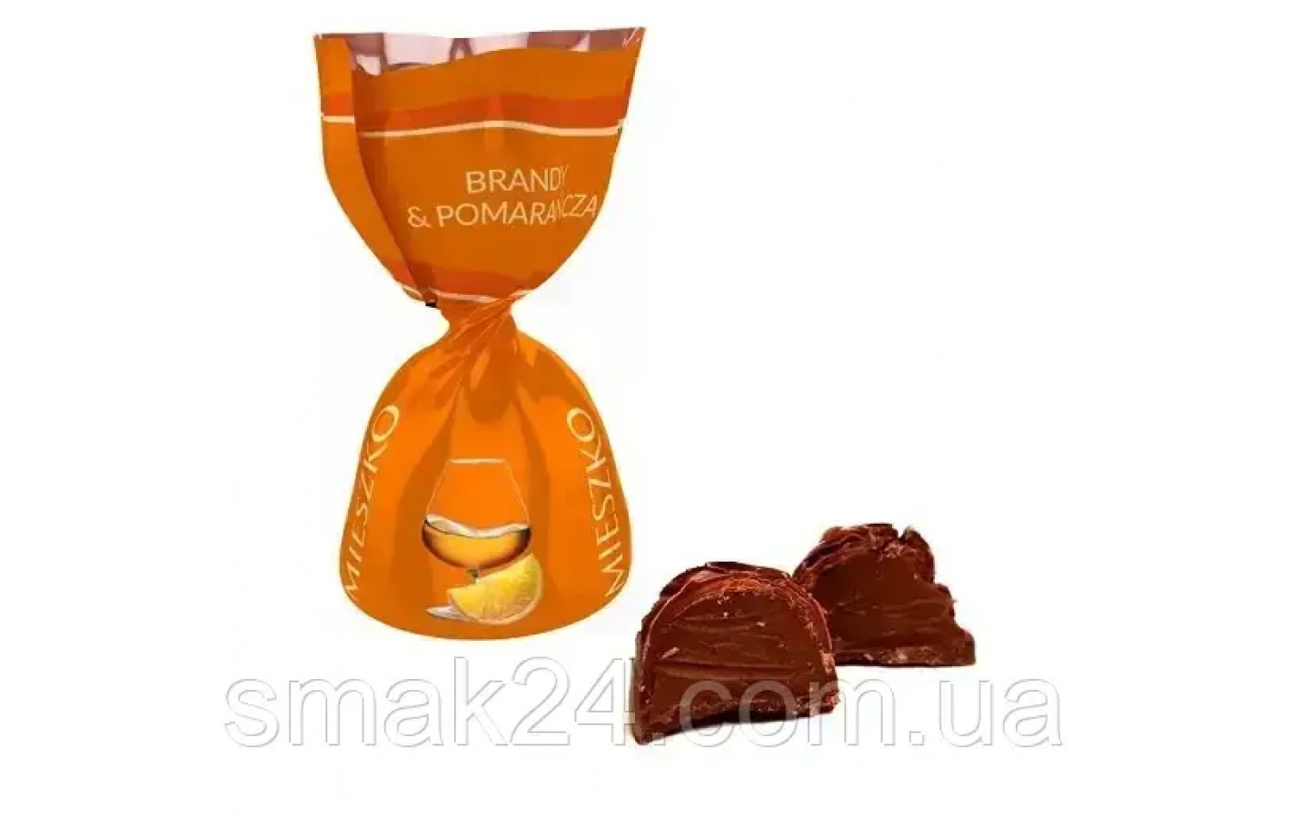 Конфеты шоколадные пралине с бренди и апельсином  BRANDY&ORANGE  Mieszko 1 кг Польша