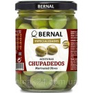 Оливки маринованные с перцем, чесноком и травами БЕЗ ГЛЮТЕНА Bernal Especialidades Aeitunas Chupadedos 436/250г Испания