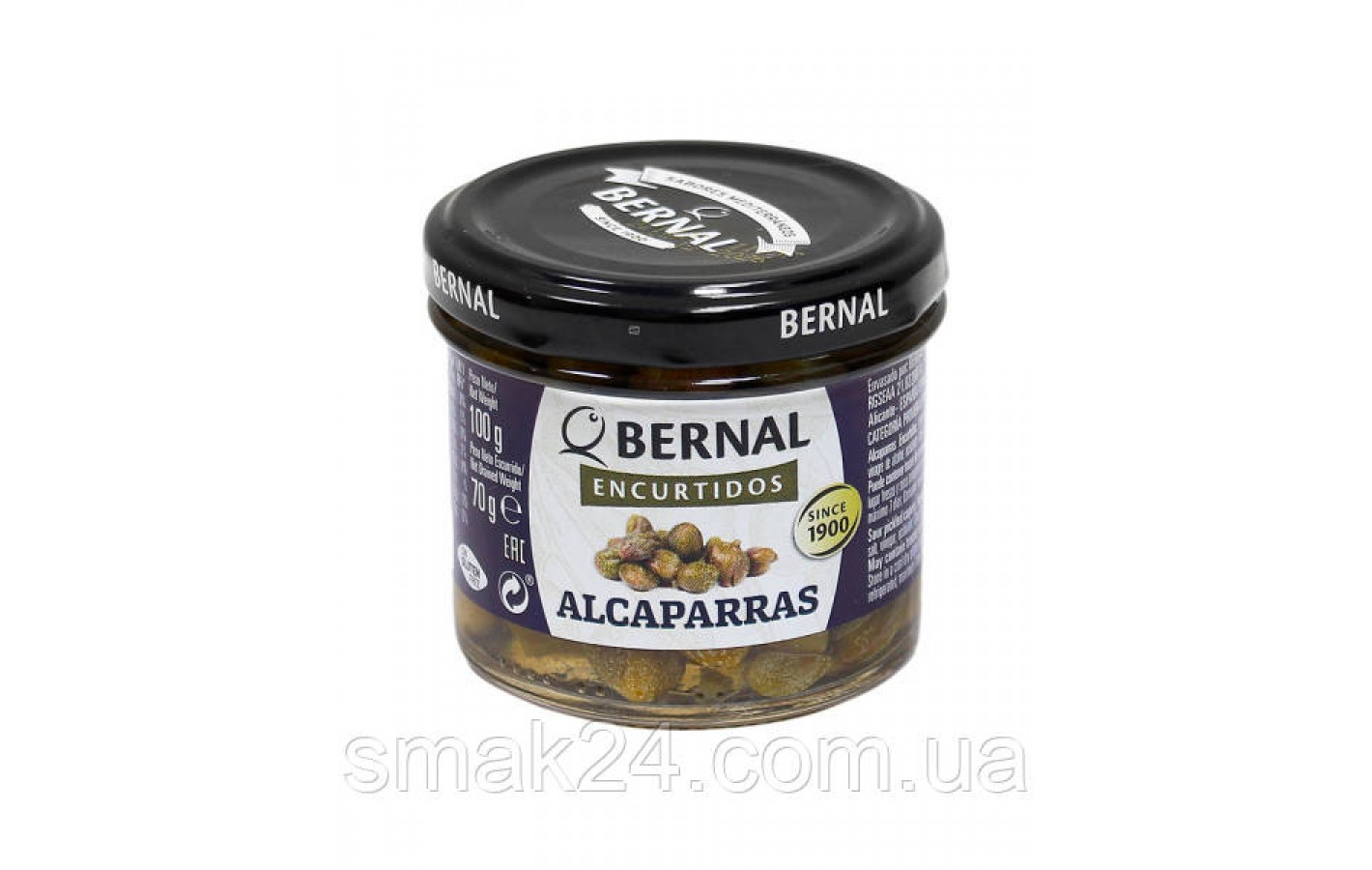 Каперсы маринованные Bernal Encurtidos Alcaparras 210г Испания