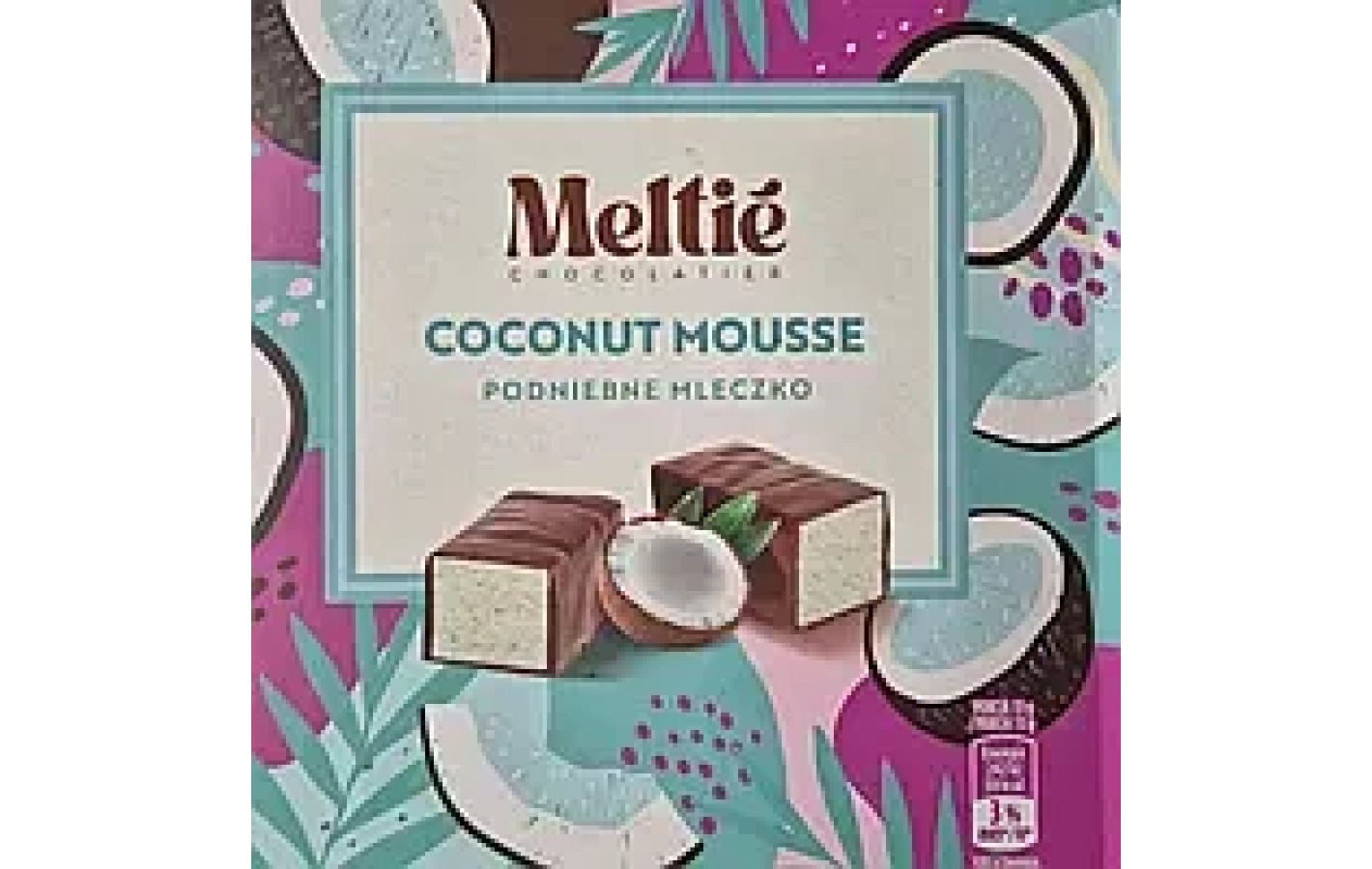 Конфеты птичье молоко с  кокосовым суфле Meltie Chocolate 380г Польша