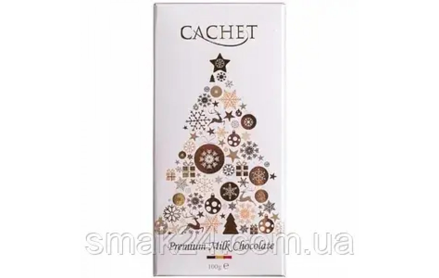 Шоколад молочний Cachet Premium Christmas Edition  Бельгия 100г