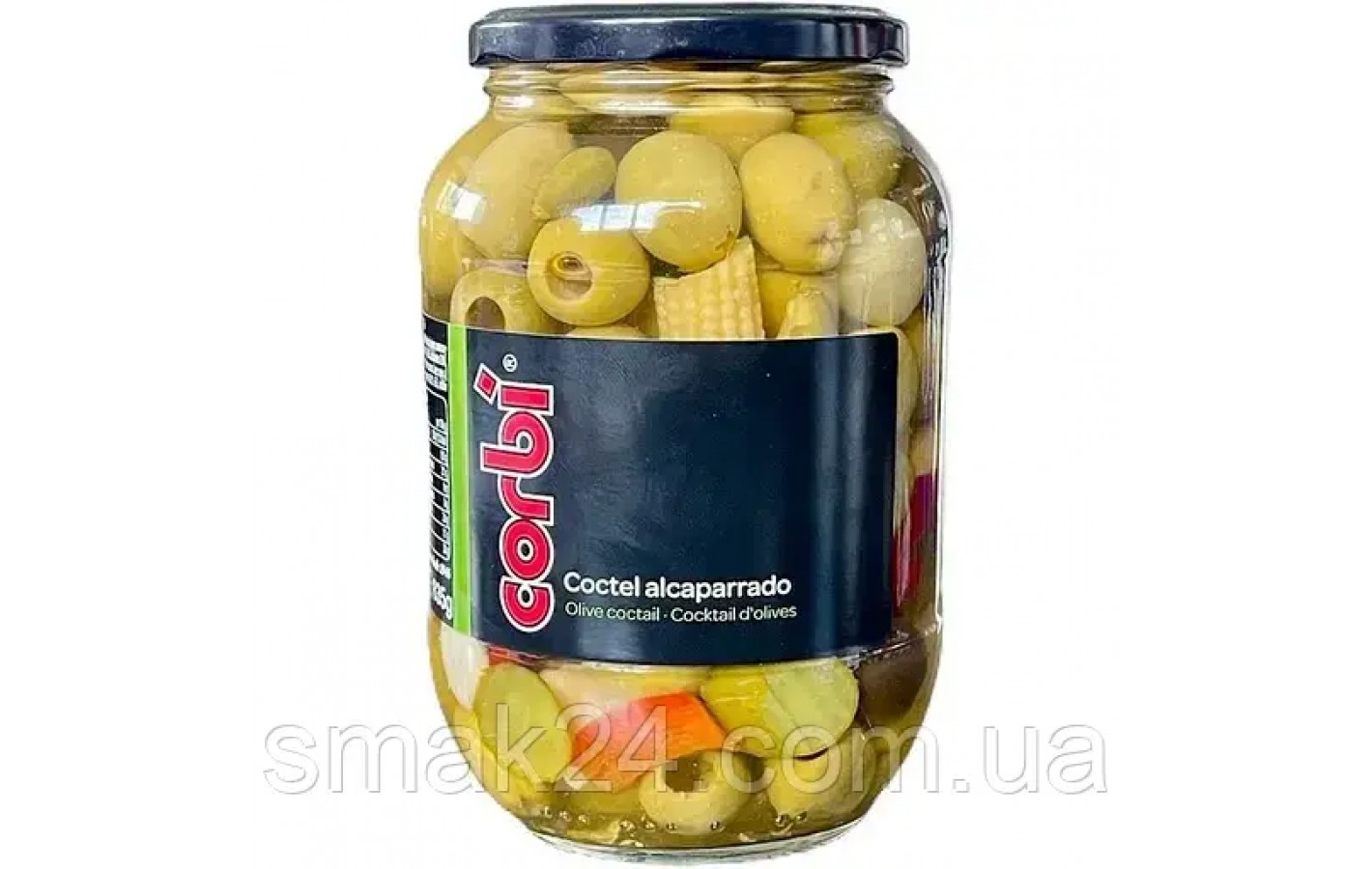 Оливки Коктейль с каперсами Corbi Coctel Alcaparrado 835/480г Испания