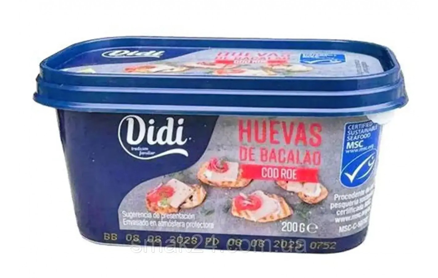 Икра трески Didi Huevas de Bacalao Cod Roe 200 г  Испания
