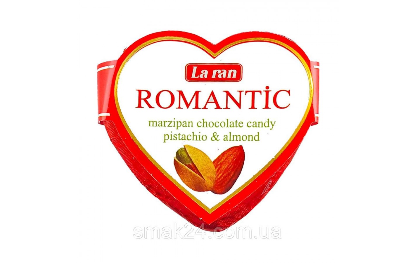 Цукерки La Ran Romantic марципан с миндалем и фисташкой 500г