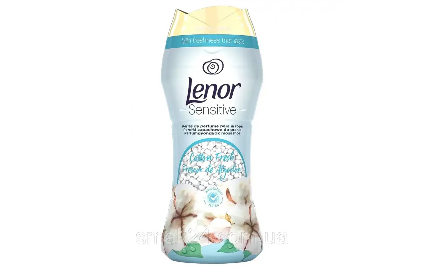 Кондиционер в гранулах для белья Цветы Хлопка Lenor Sensitive and Cotton Fresh  210г Италия