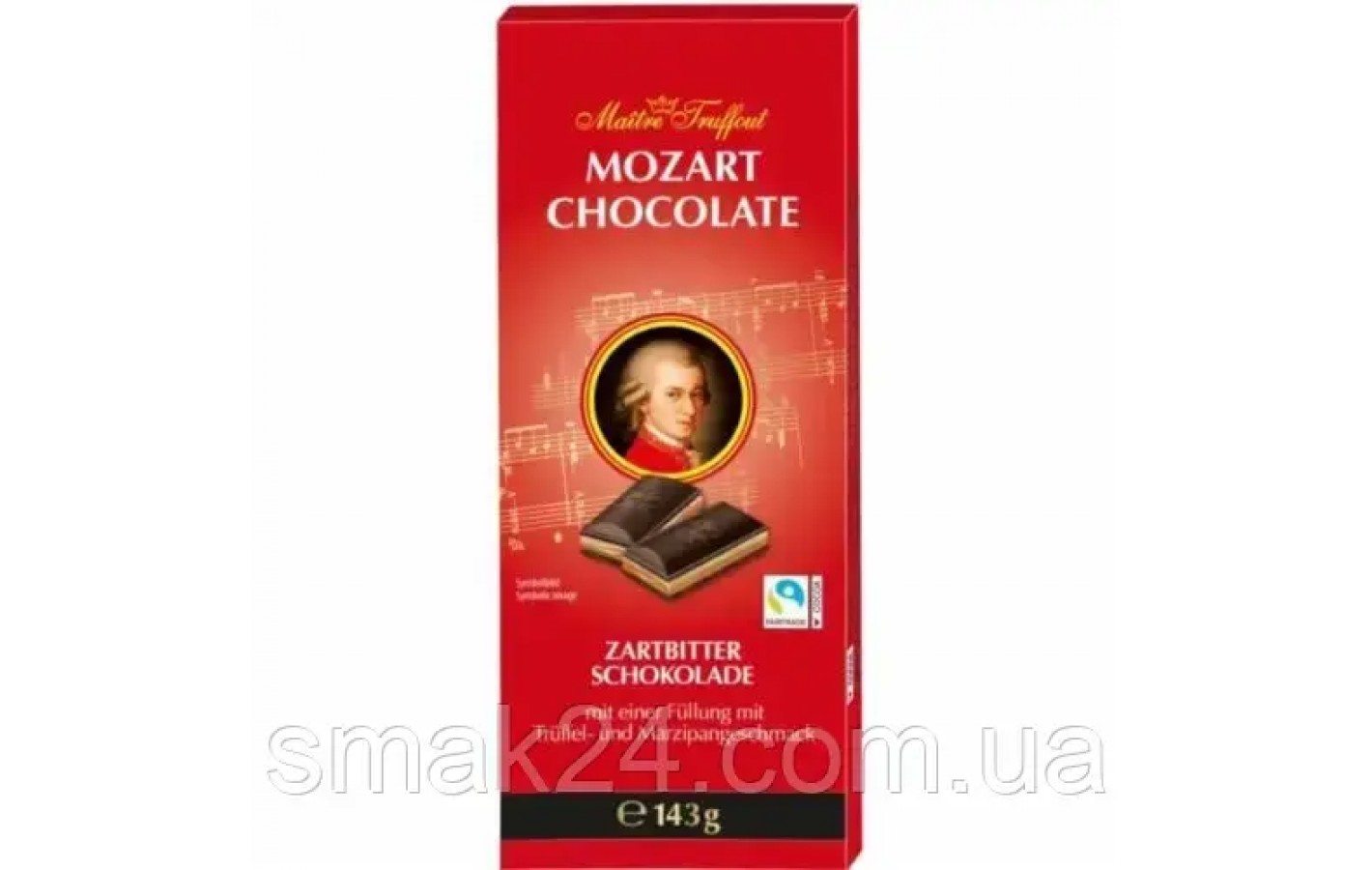 Шоколад чорний Mozart Kugeln Dark Chocolate Maitre Truffout 143 г Австрия