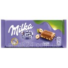 Шоколад молочный с лесным орехом Milka Hazelnuts  Швейцария 100г