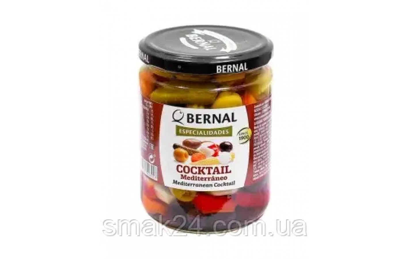 Оливки-коктейль середземноморський Bernal Especialidades Cocktail Mediterraneo, 436 г