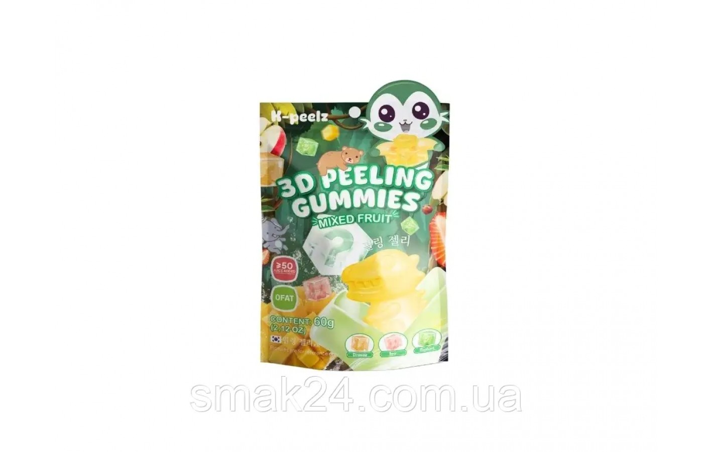 3D желейні цукерки K-Peelz Mixed Fruit 60 г