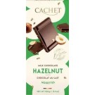 Шоколад  молочный с лесным орехом Cachet Hazelnut Бельгия 100г