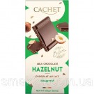 Шоколад  молочный с лесным орехом Cachet Hazelnut Бельгия 100г