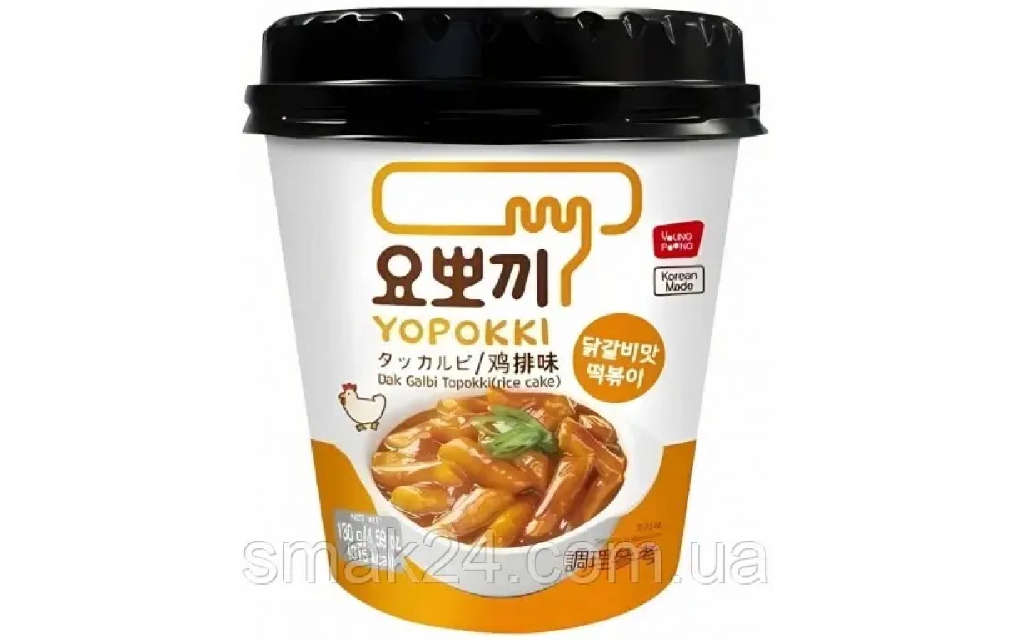 Рисовые палочки топокки с грибами и чесноком Yopokki Bulgogi Topokki 118г Корея
