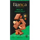 Шоколад молочный с Лесным орехом Bianca Milk Hazelnut 100г Бельгия
