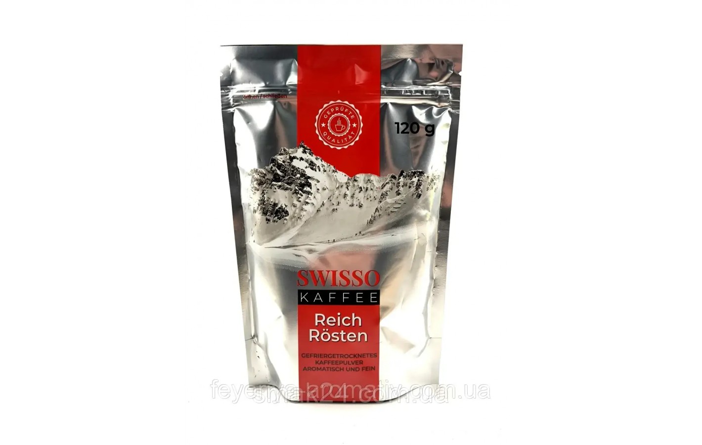 Кофе растворимый сублимированный Swisso Kaffe Reich Rösten 120г эконом пакетГермания