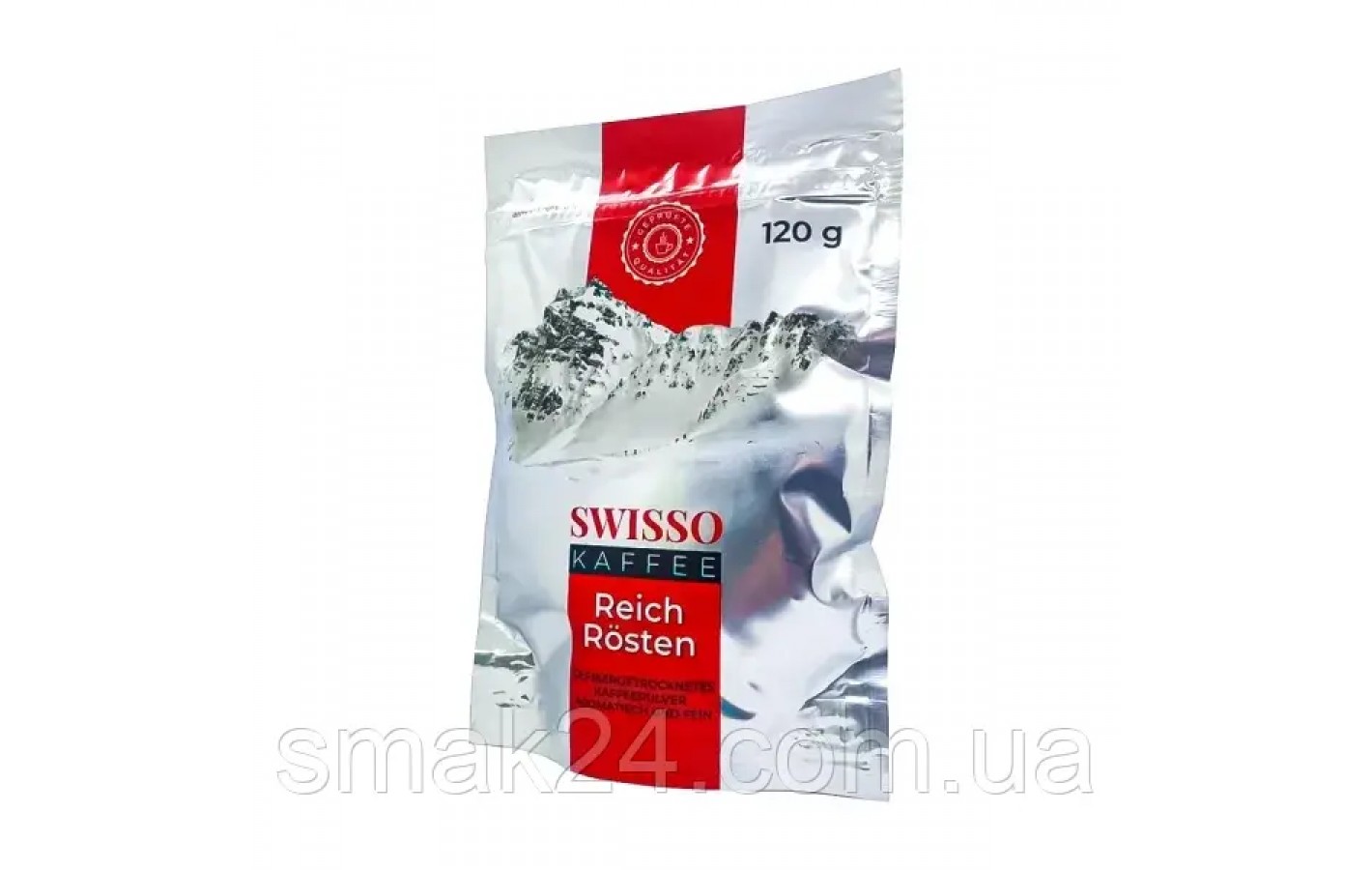 Кофе растворимый сублимированный Swisso Kaffe Reich Rösten 120г эконом пакетГермания
