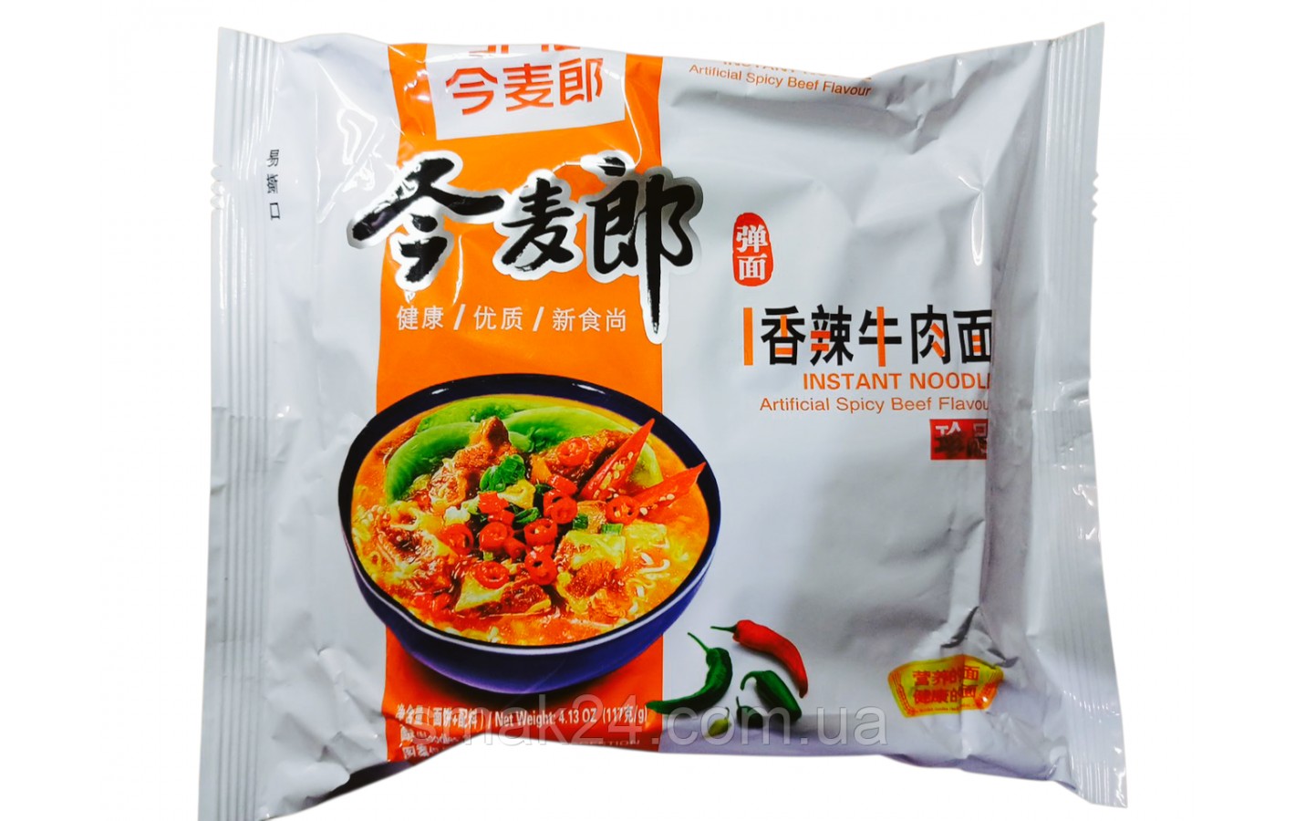 Лапша быстрого приготовления со вкусом острой говядины JML Spicy Beef 117г Китай