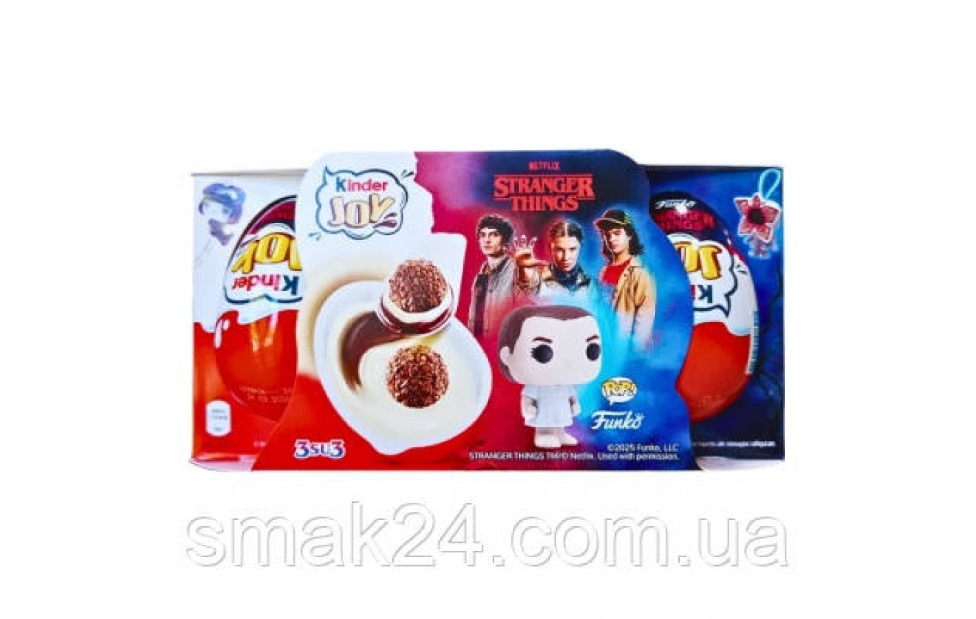 Шоколадні яйця Kinder Joy Stranger Things 3*20 г