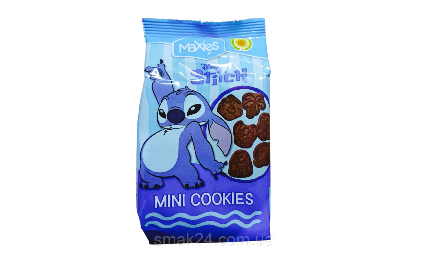 Печенье-мини детское Maxies Mini Cookies Stitch 100г Испания