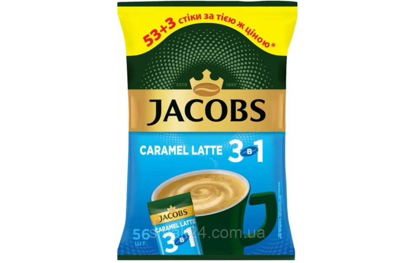 Кофе растворимый Jacobs Original 3 в 1 в стиках 12г