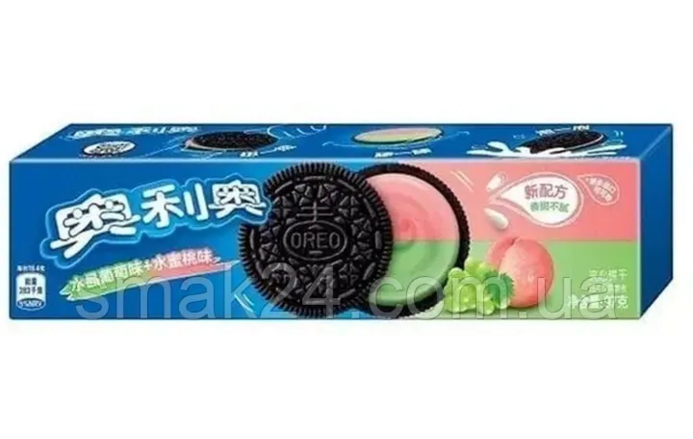 Печенье Oreo Double Fruit Cookies Crystal Grape&Peach 97г Китай