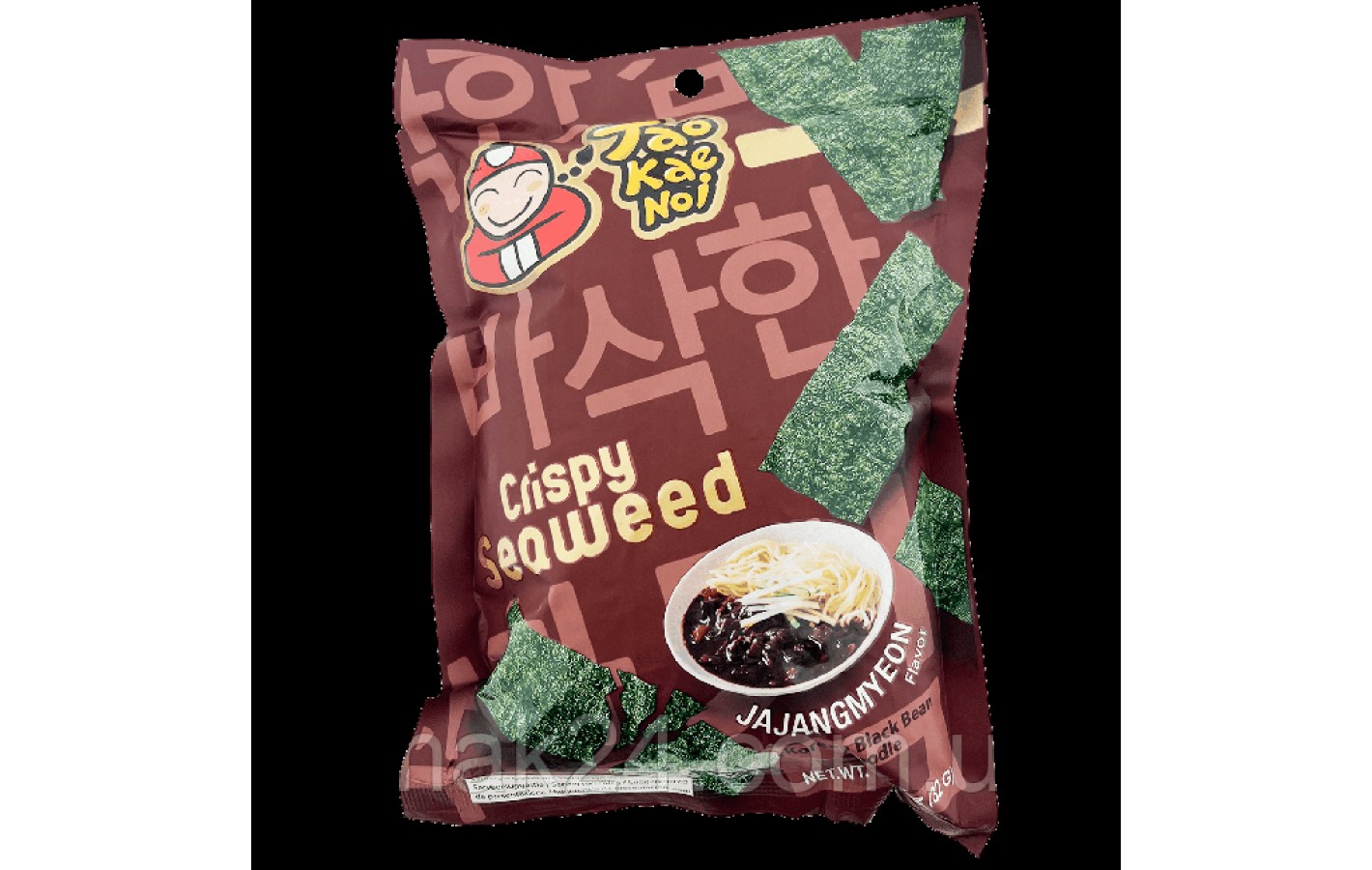 Чипсы из морских водорослей Tao Kae Noi Crispy Seaweed jajangmyeon 32г Таиланд