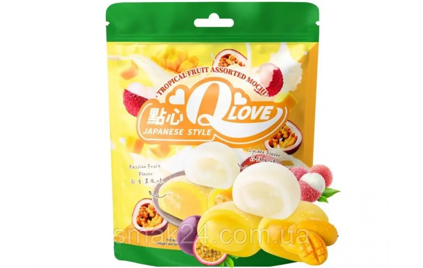 Моти (японское пирожное) фруктовый сад Qlove Boba Mochi Blossom Garden (8х15г)  120г Тайвань