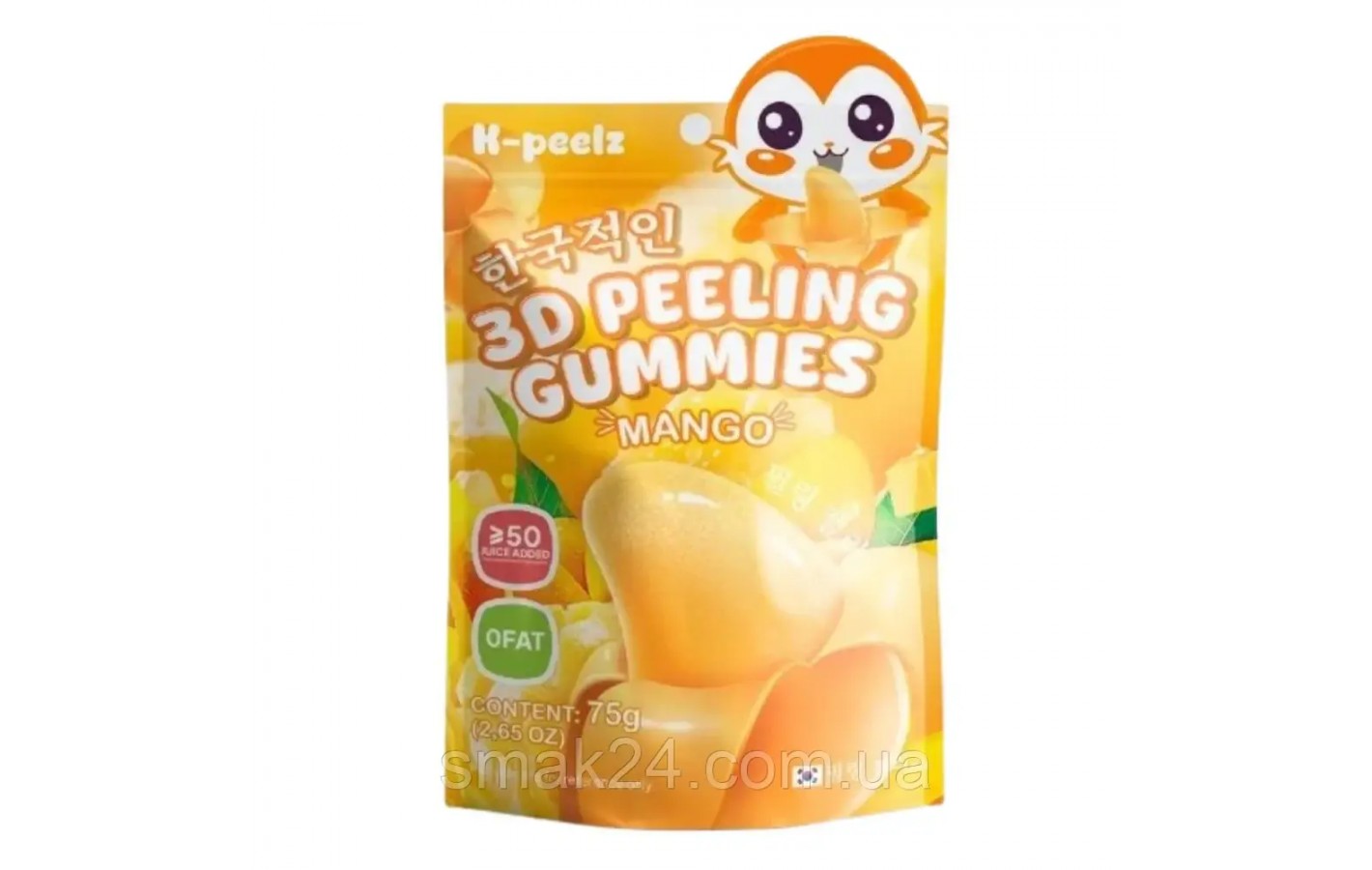 Желейные конфеты 3D эффект со вкусом манго K-peelz 3D Peeling Gummies Mango 75г Китай