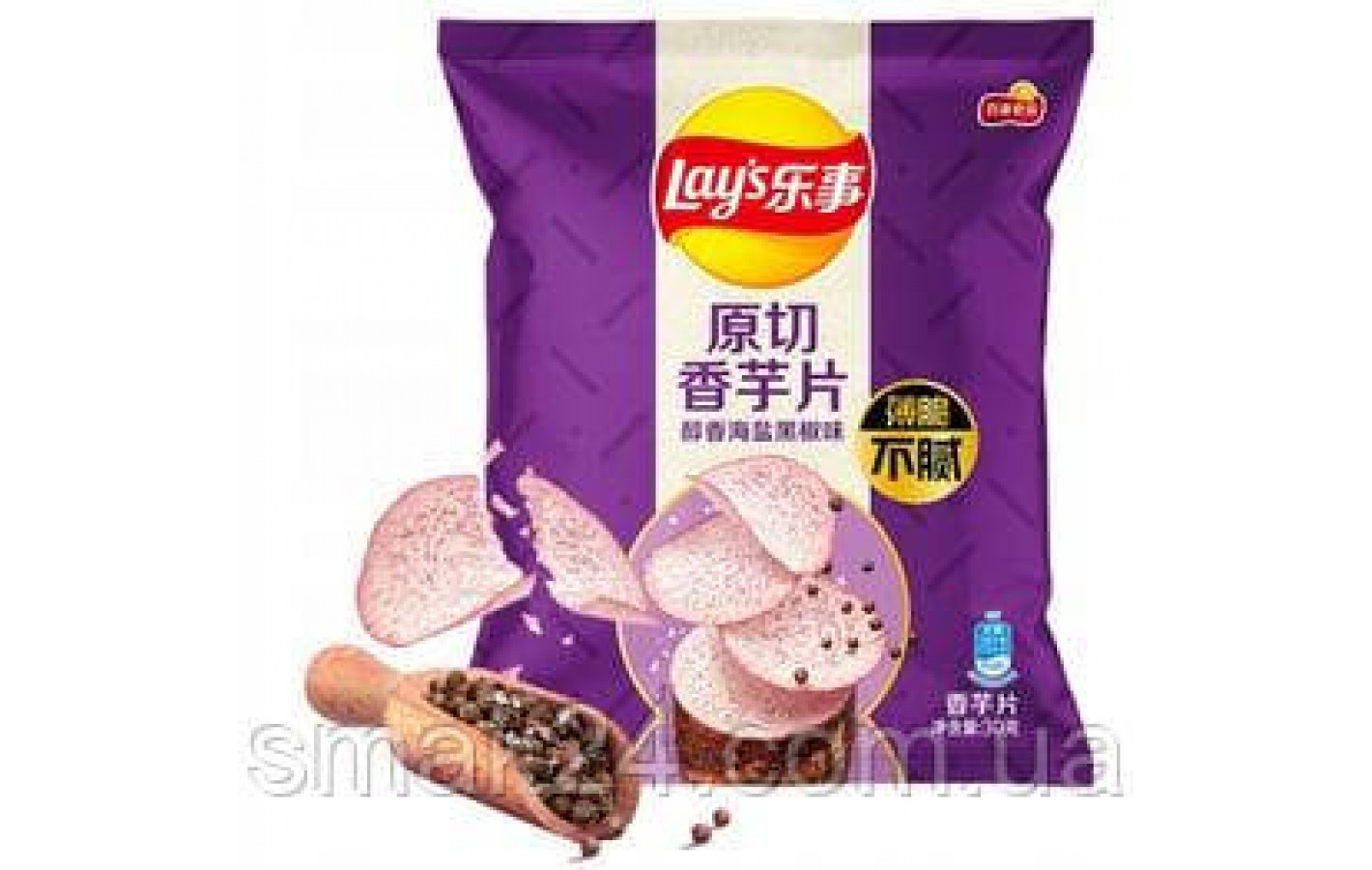 Чипсы таро со вкусом черного перца Lay's Taro Chips and Black Pepper Flavor 60г Китай