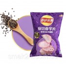 Чипсы таро со вкусом черного перца Lay's Taro Chips and Black Pepper Flavor 60г Китай