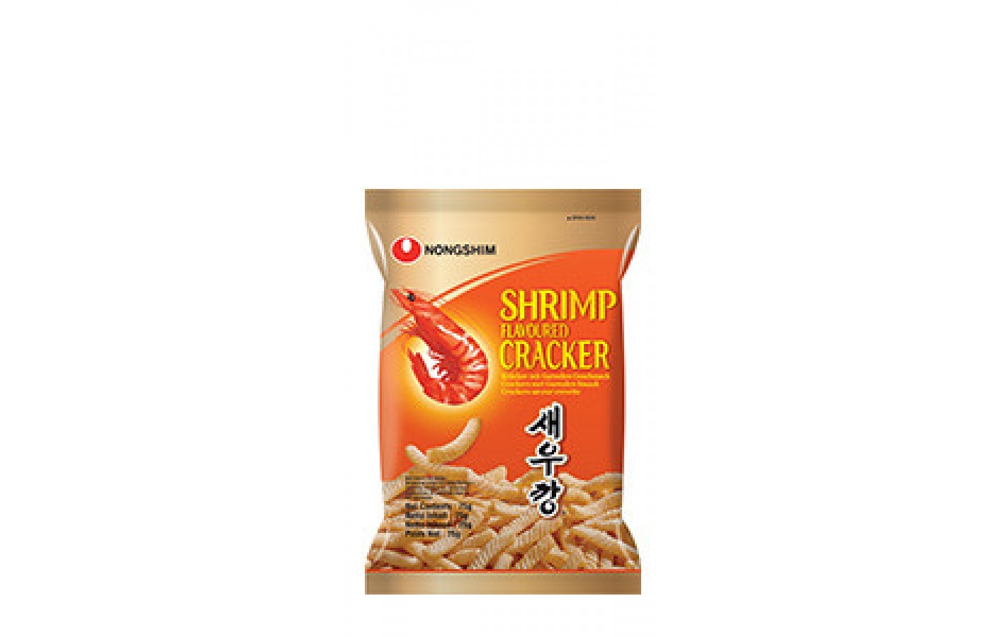 Крекеры со вкусом креветок Nongshim Shrimp Flavoured Cracker 75г Южная Корея
