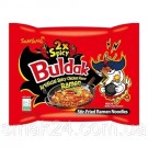 Лапша быстрого приготовления со вкусом острой курицы Samyang Buldak 2xSpicy Hot Chicken Flavor Ramen 140г Южная Корея