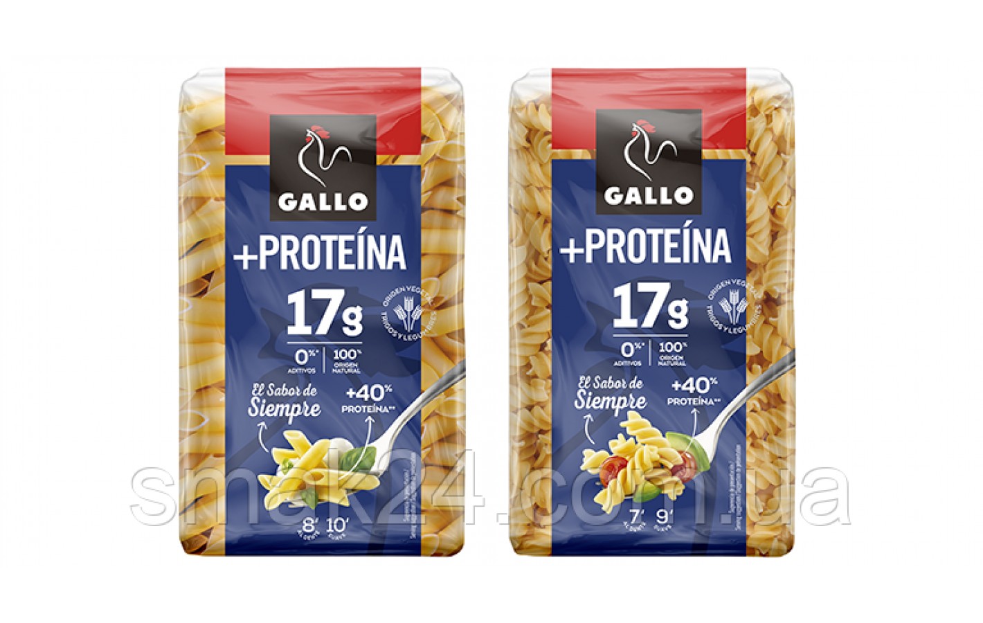 Макаронные изделия спиральки с протеином Gallo+Proteina Helices 400 г Испания