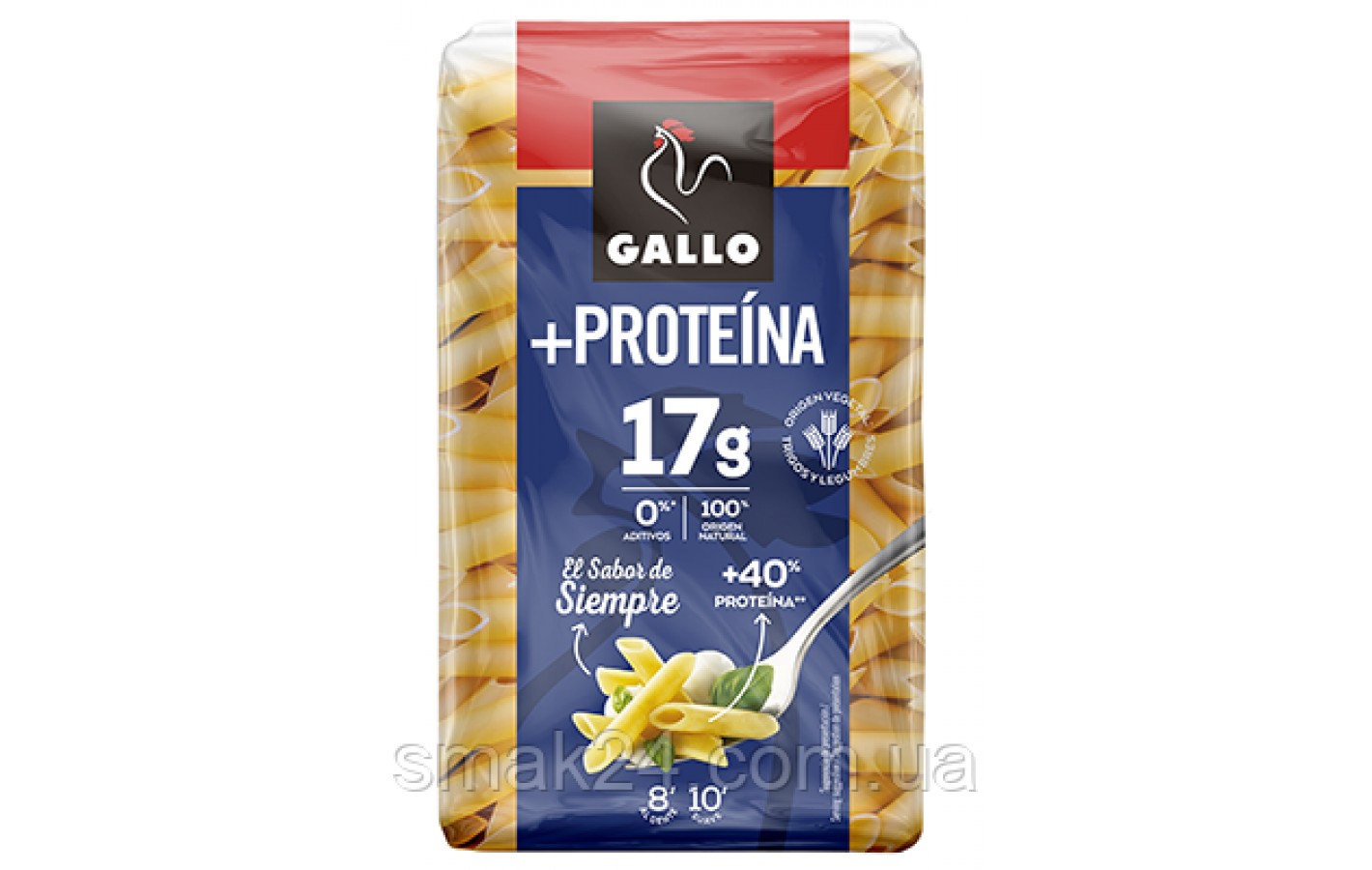 Макаронные изделия перо с протеином Gallo+Proteina Plumas 400 г Испания