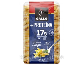 Макаронные изделия перо с протеином Gallo+Proteina Plumas 400 г Испания