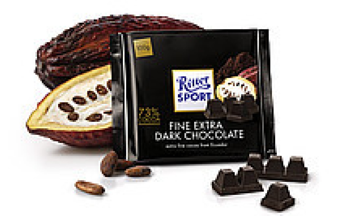 Шоколад Ritter Sport Edel-Bitter (Какао из эквадора 73%)