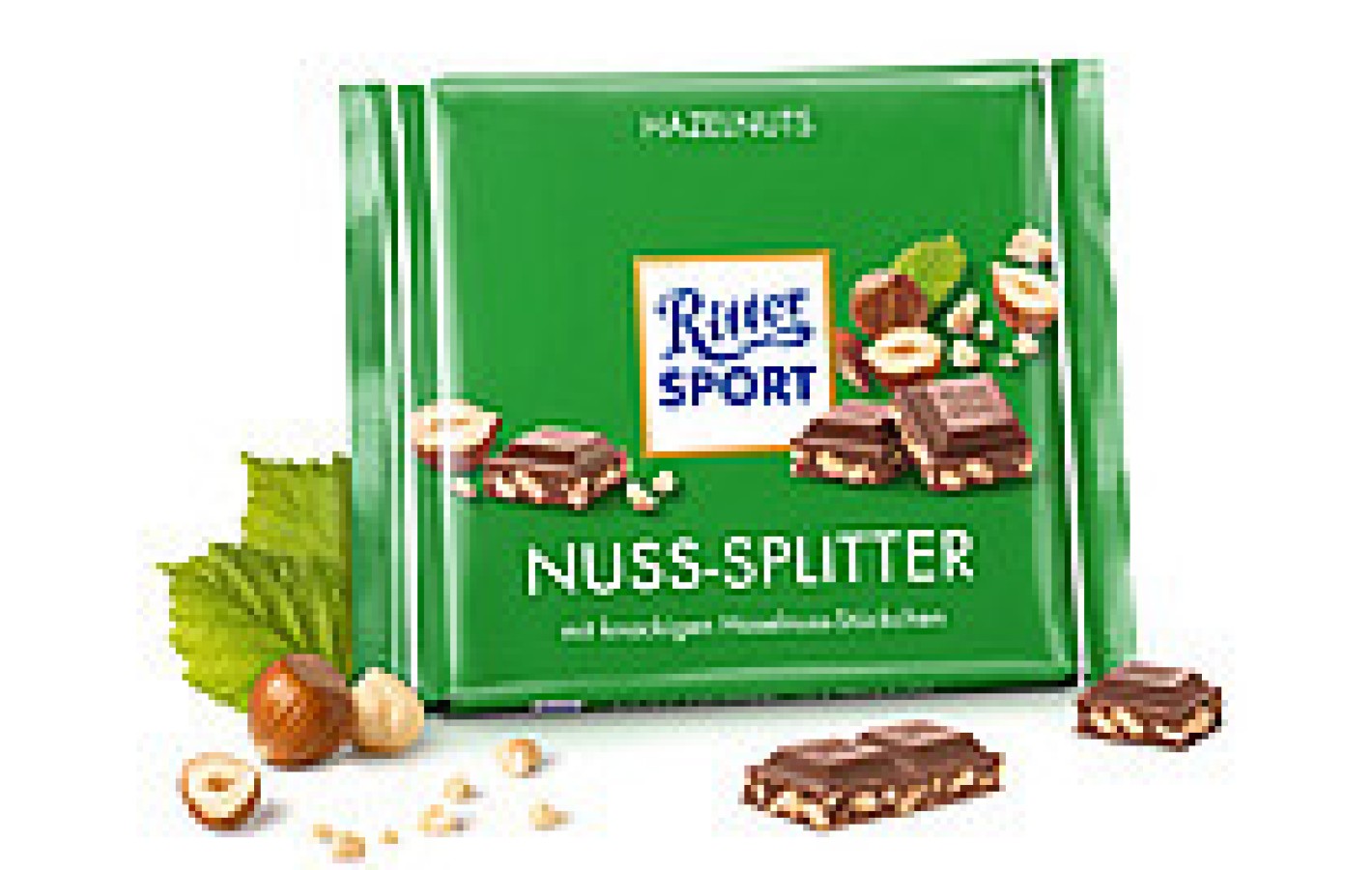Шоколад молочний із лісовим горіхом Ritter Sport Nuss-Splitter Німеччина 100 г