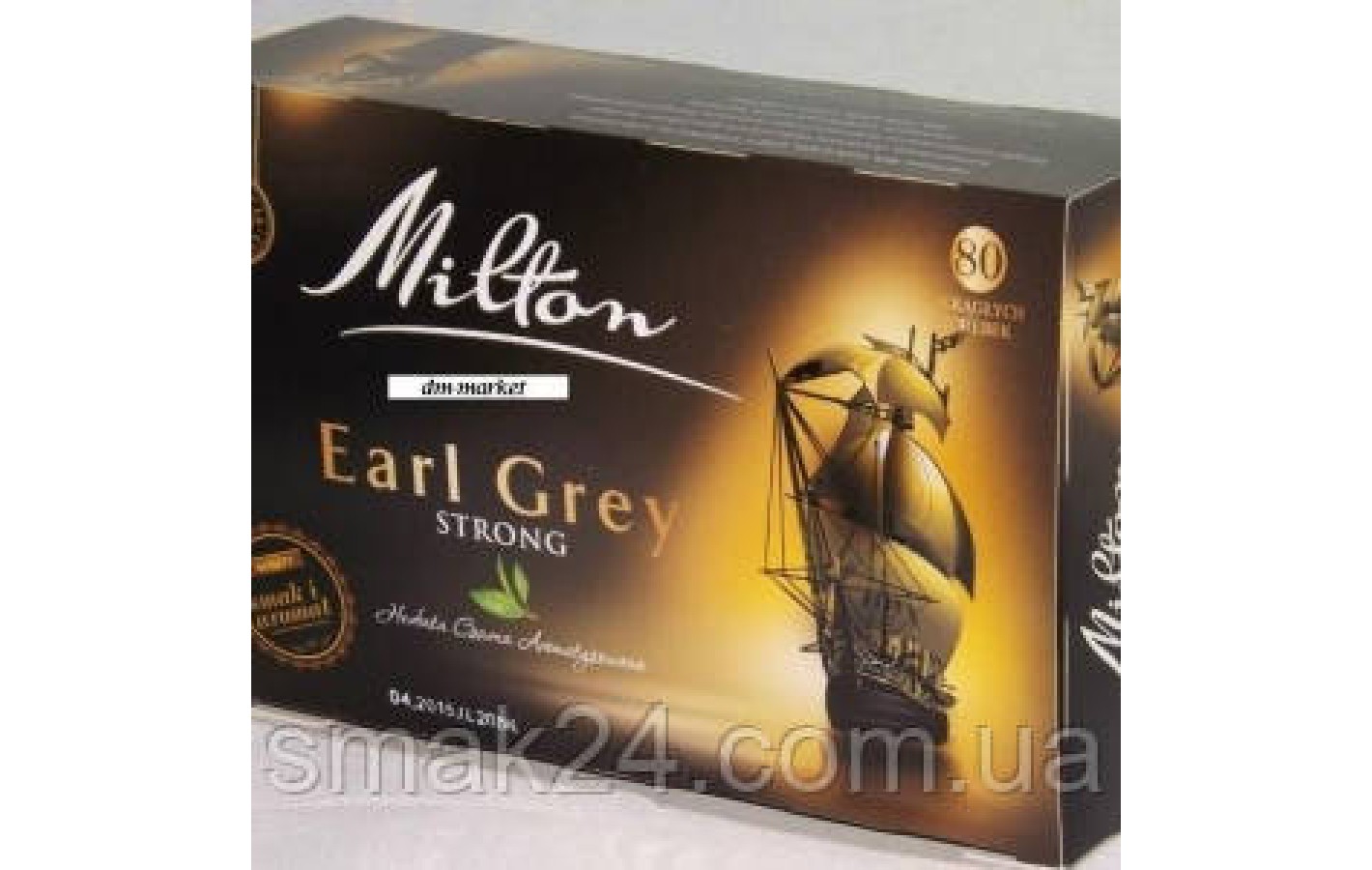 Чай черный крепкий с бергамотом Milton (80шт) 120г  Польша