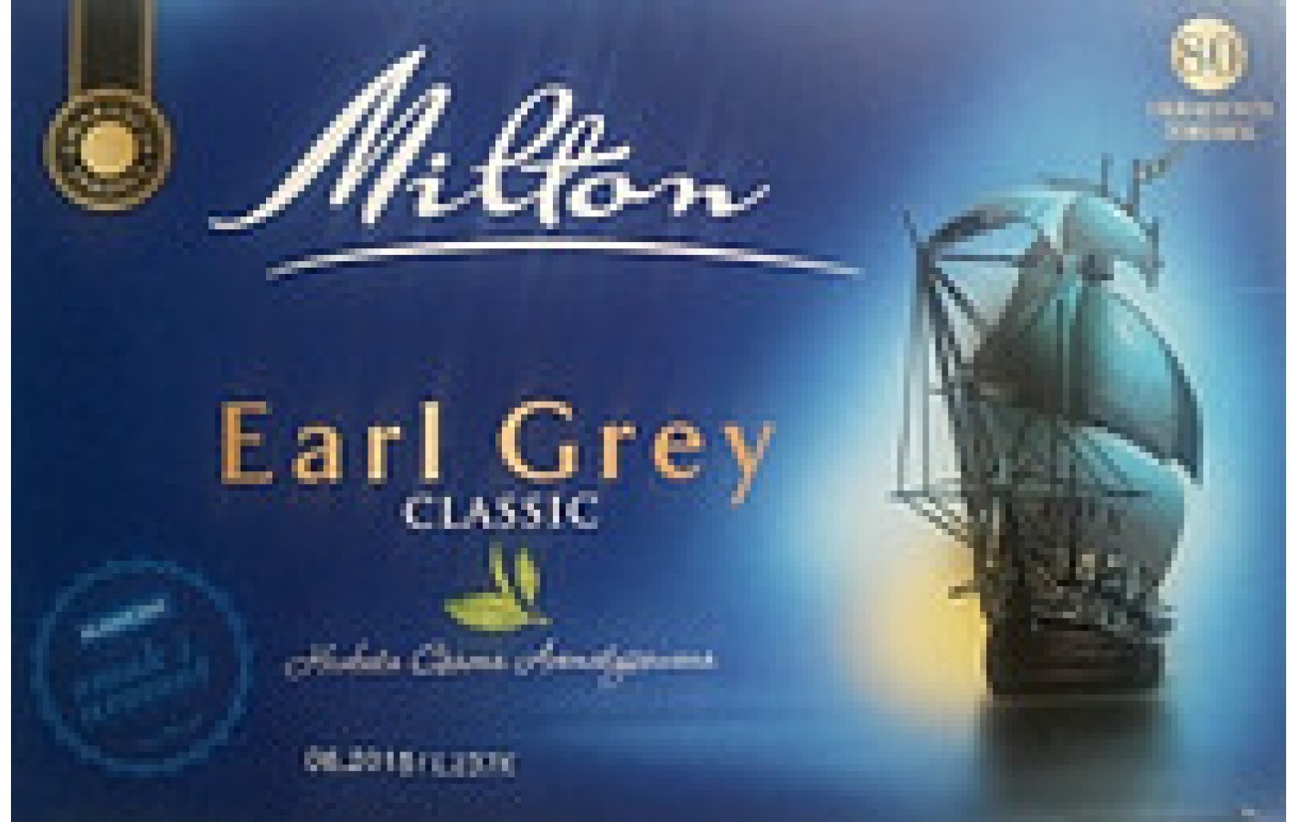 Чай черный крепкий с бергамотом Milton (80шт) 120г  Польша