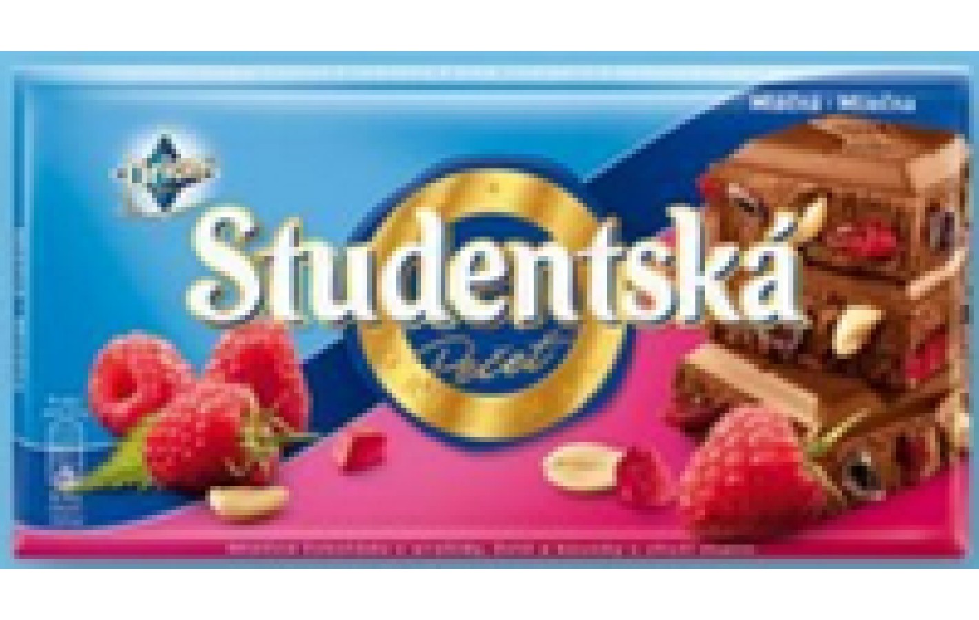 Шоколад молочный Studentska pecet с малиной, арахисом и кусочками мармелада Чехия 170г