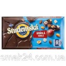 Шоколад чорний Studentska з родзинками і арахісом Чехія 170г