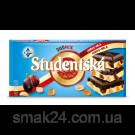 Шоколад черно-белый Studentska с изюмом и арахисом Чехия 180г