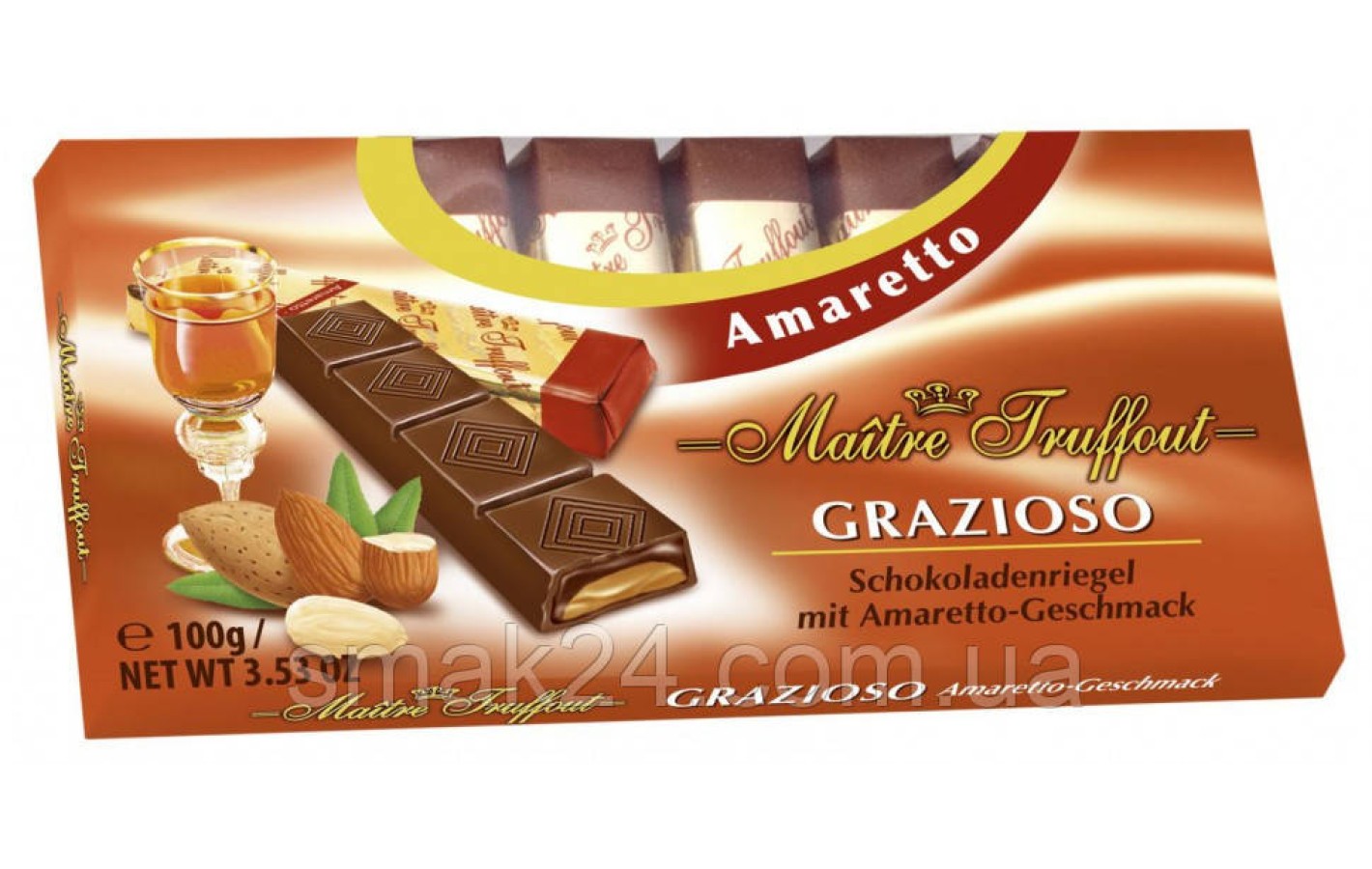 Шоколад  Maitre Truffout GRAZIOSO Амаретто Австрия 100г