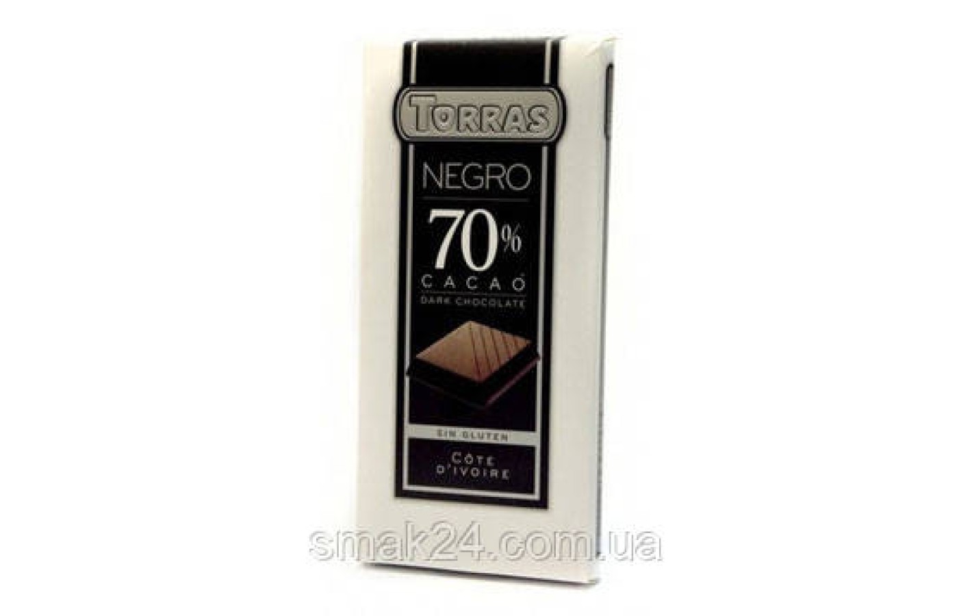 Шоколад черный БЕЗ ГЛЮТЕНА 70% какао Torras negro  Испания 200г