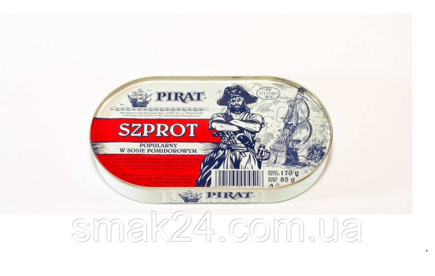 Шпроты Szprot Pirat (Пират) в помидорном соусе Польша 170г