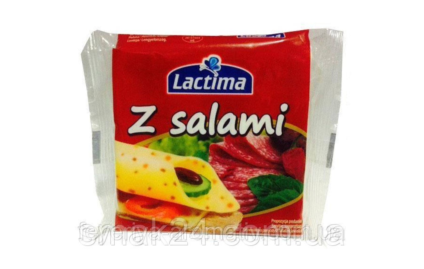 Сир тостерний (плавлений) Lactima із салями Польща 130г