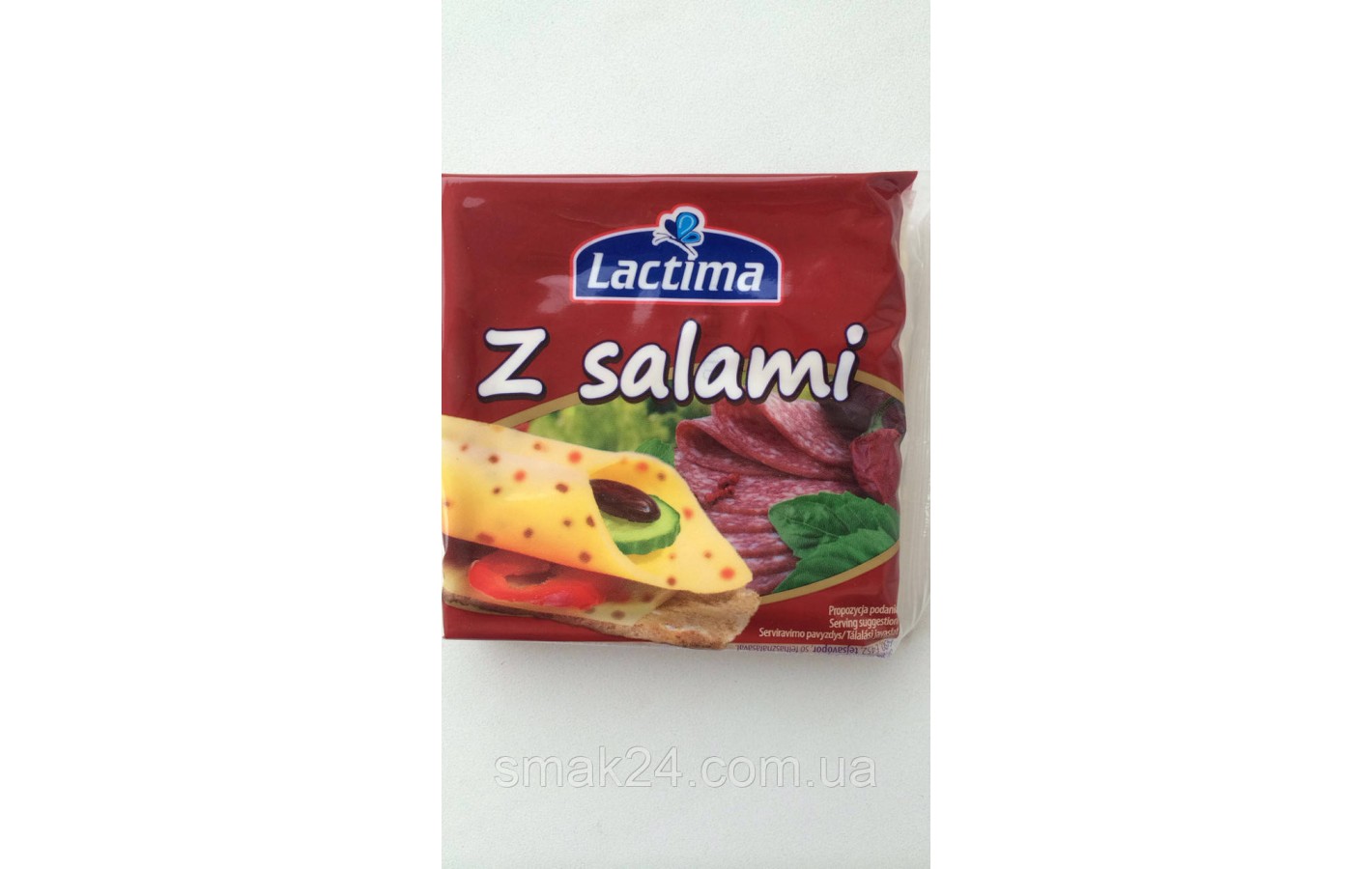 Сир тостерний (плавлений) Lactima із салями Польща 130г