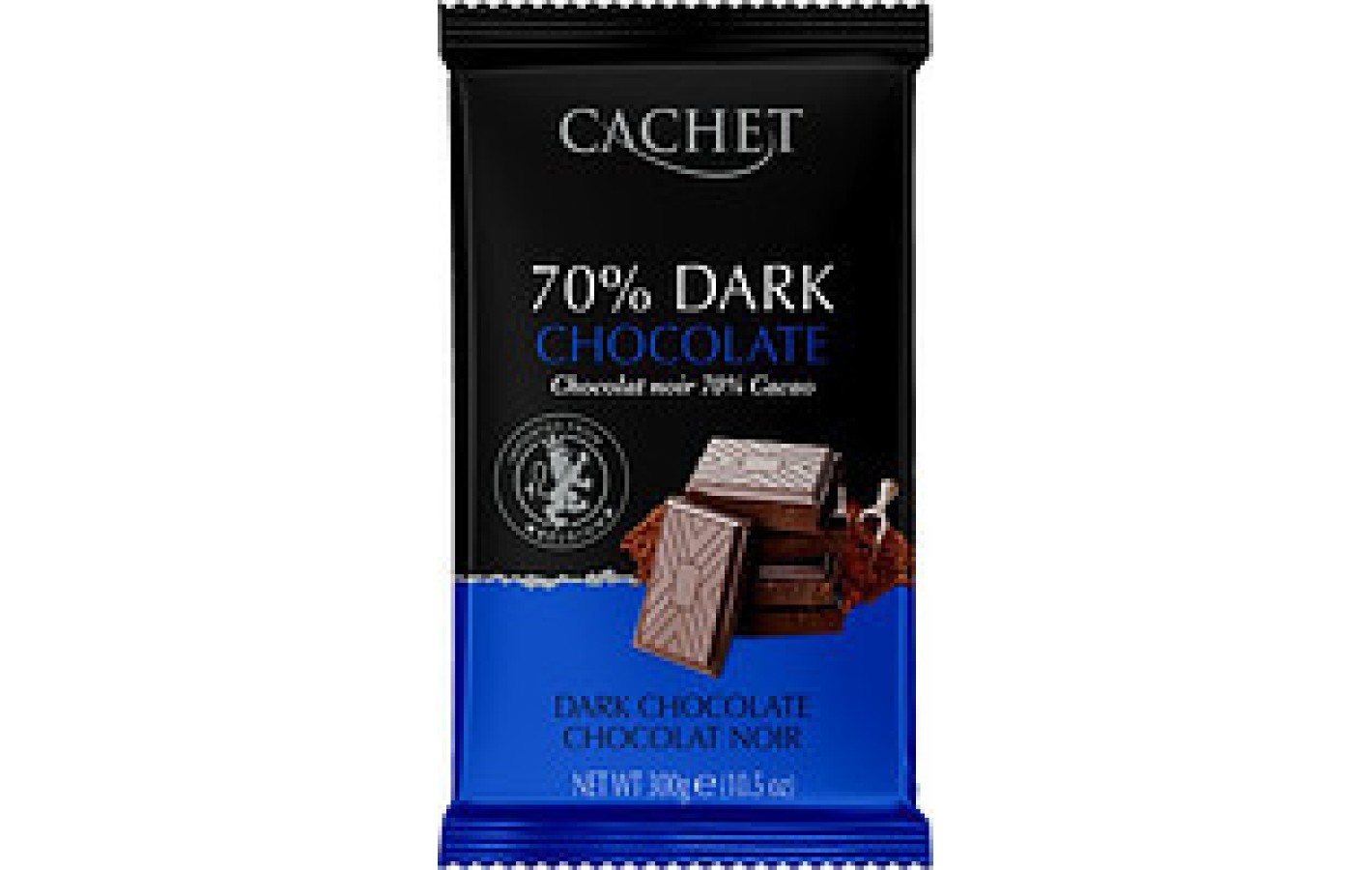 Шоколад Cachet (Кашет) чорний 70% какао Бельгія 300г