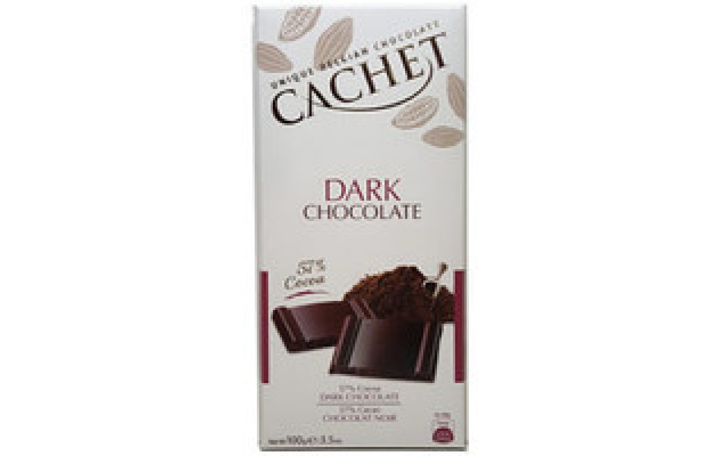 Шоколад Cachet (Кашет) чорний 57% какао Бельгія 100 г