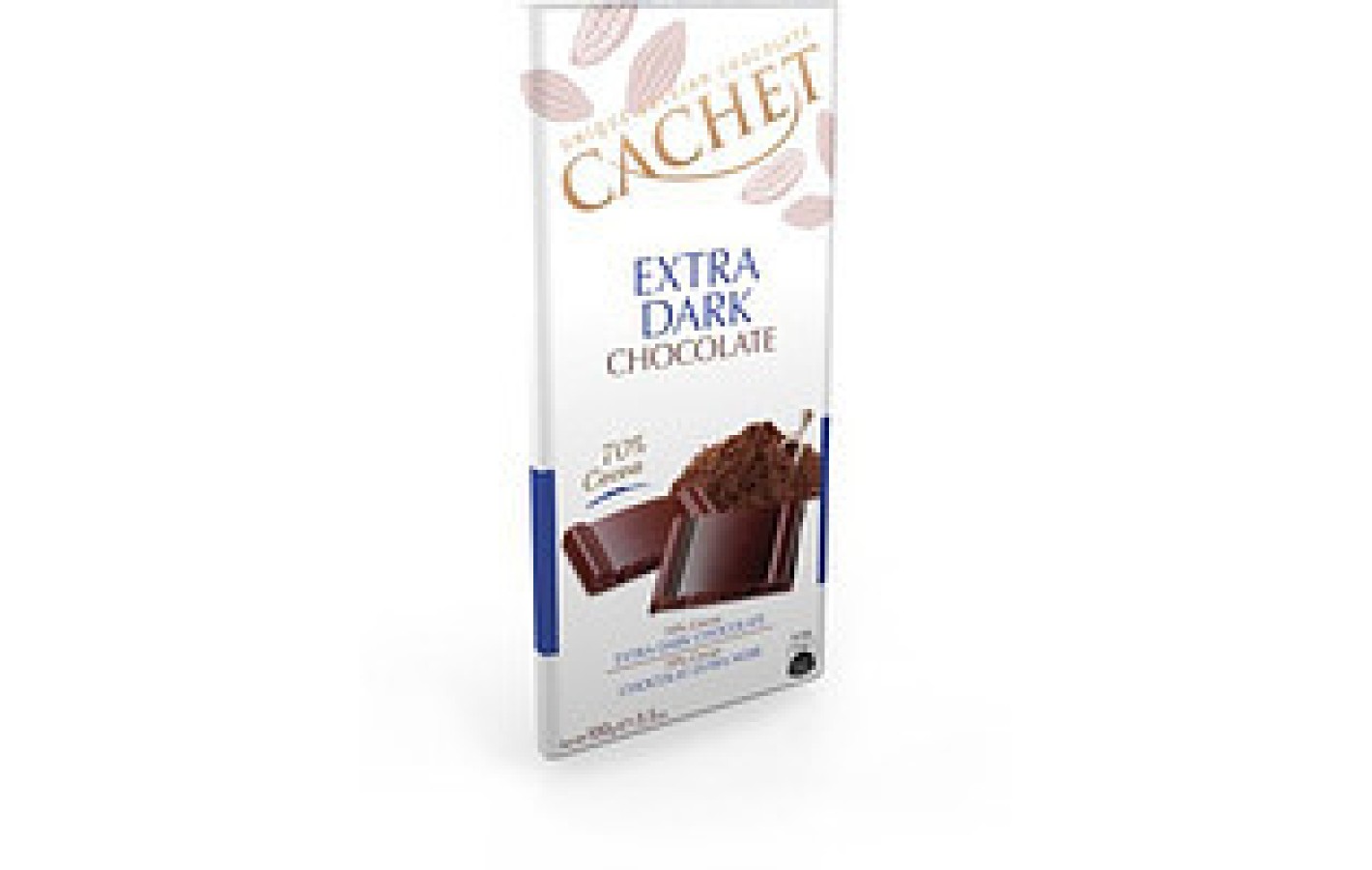 Шоколад Cachet (Кашет) екстра чорний 70% какао Бельгія 100 г