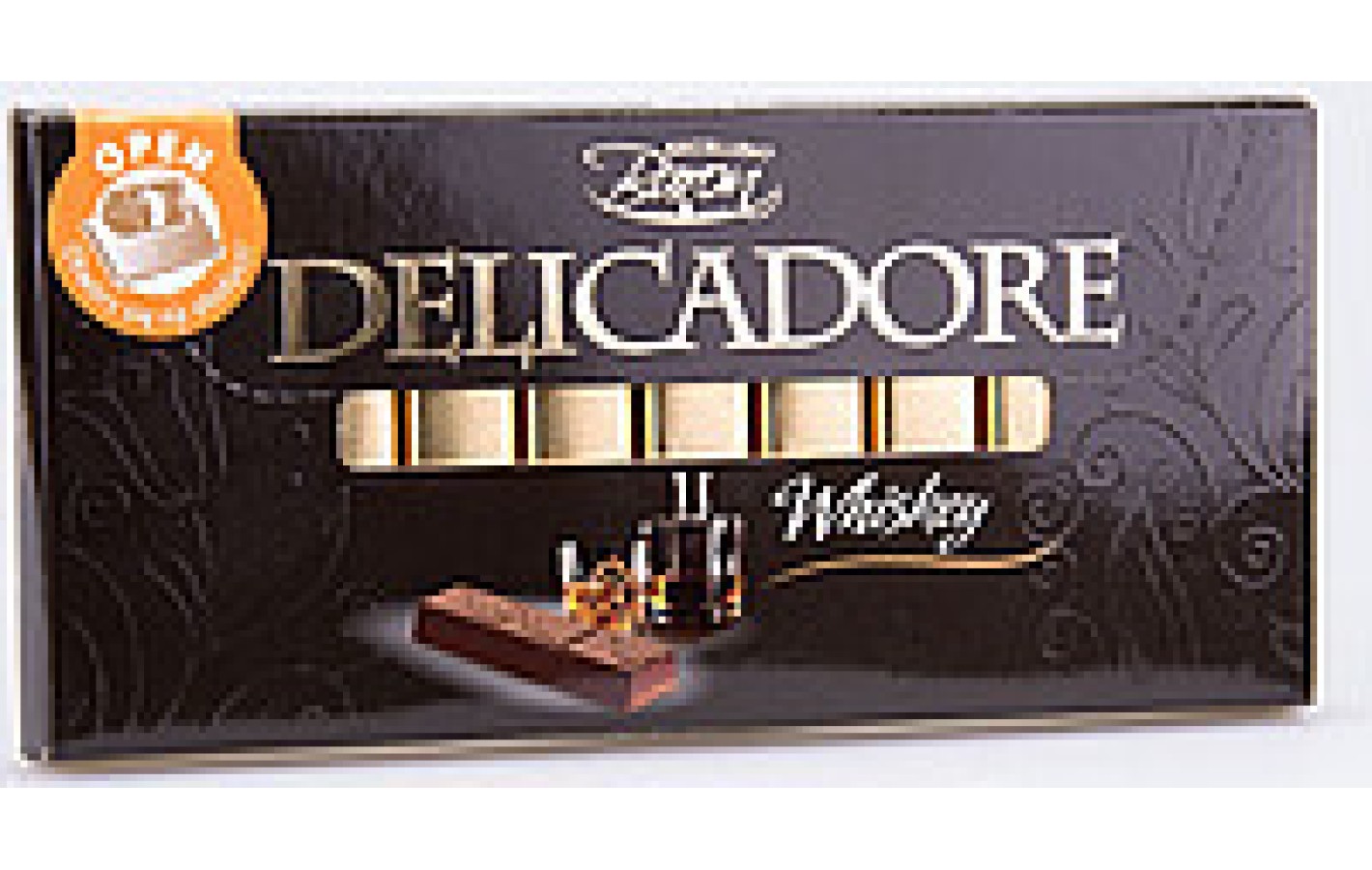 Шоколад чорний Віскі DELICADORE Whiskey 200 г Польща